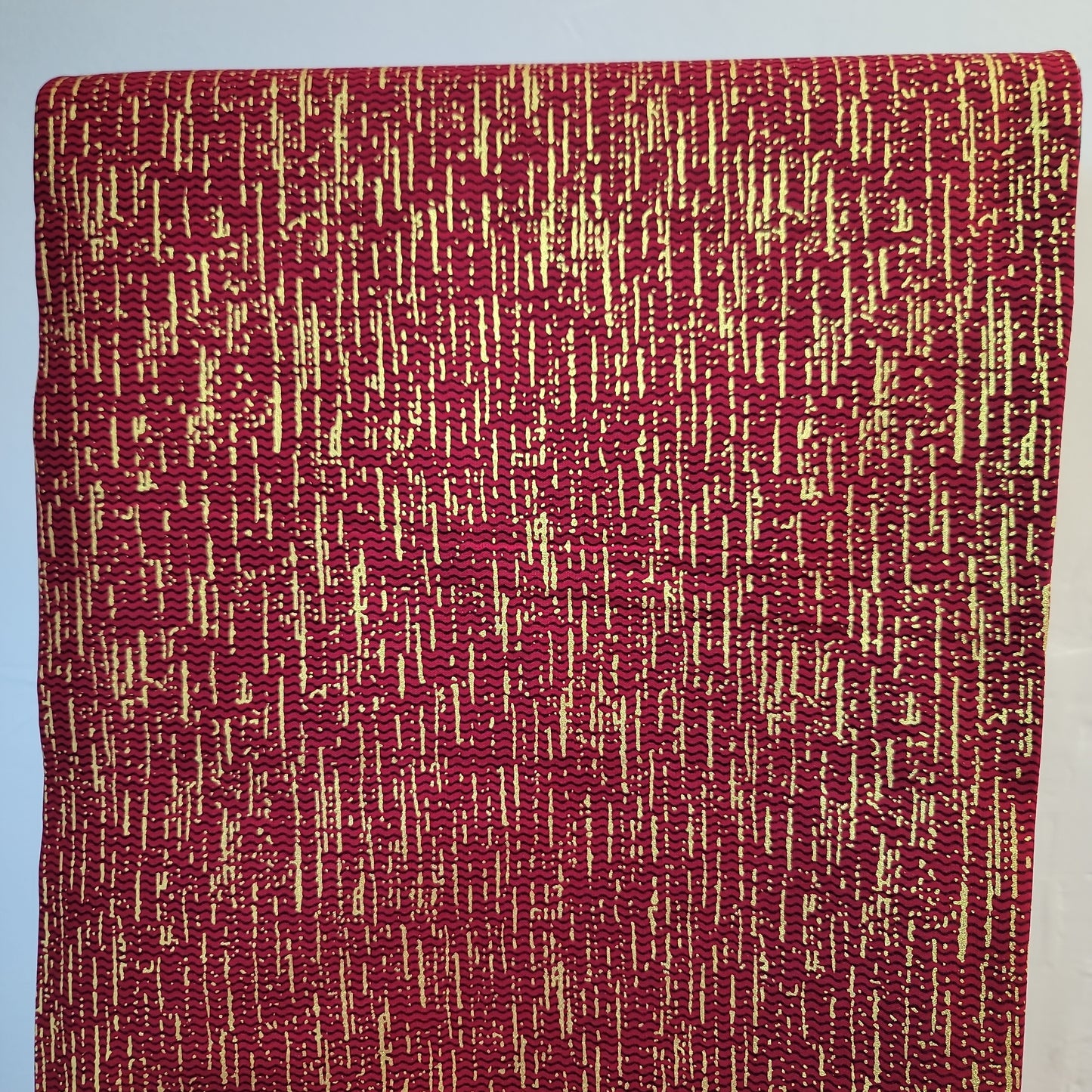 African Print VIP Fashion Kente gold 6 yards orange red gold 100% Cotton
