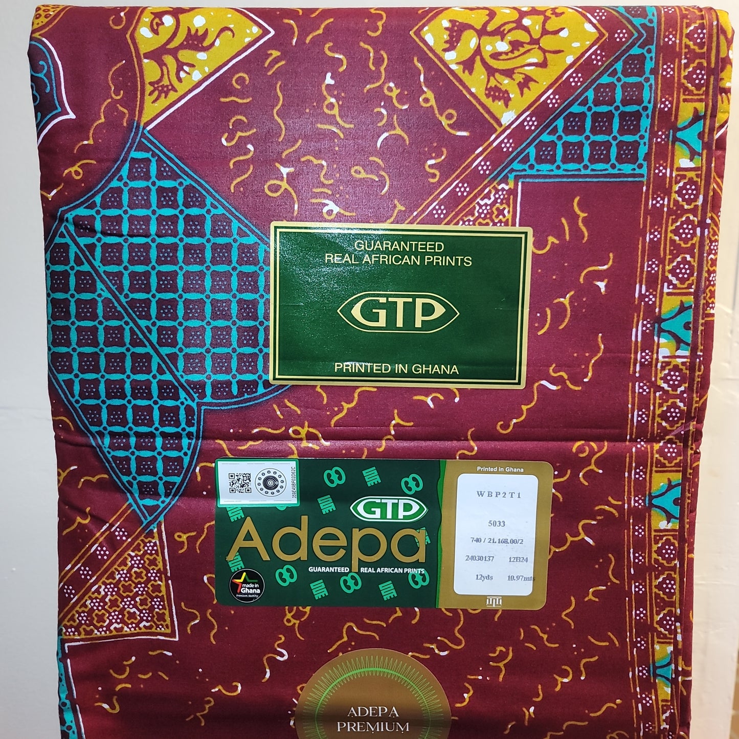 African Print GTP Adepa Premium 6 yards 100% cotton