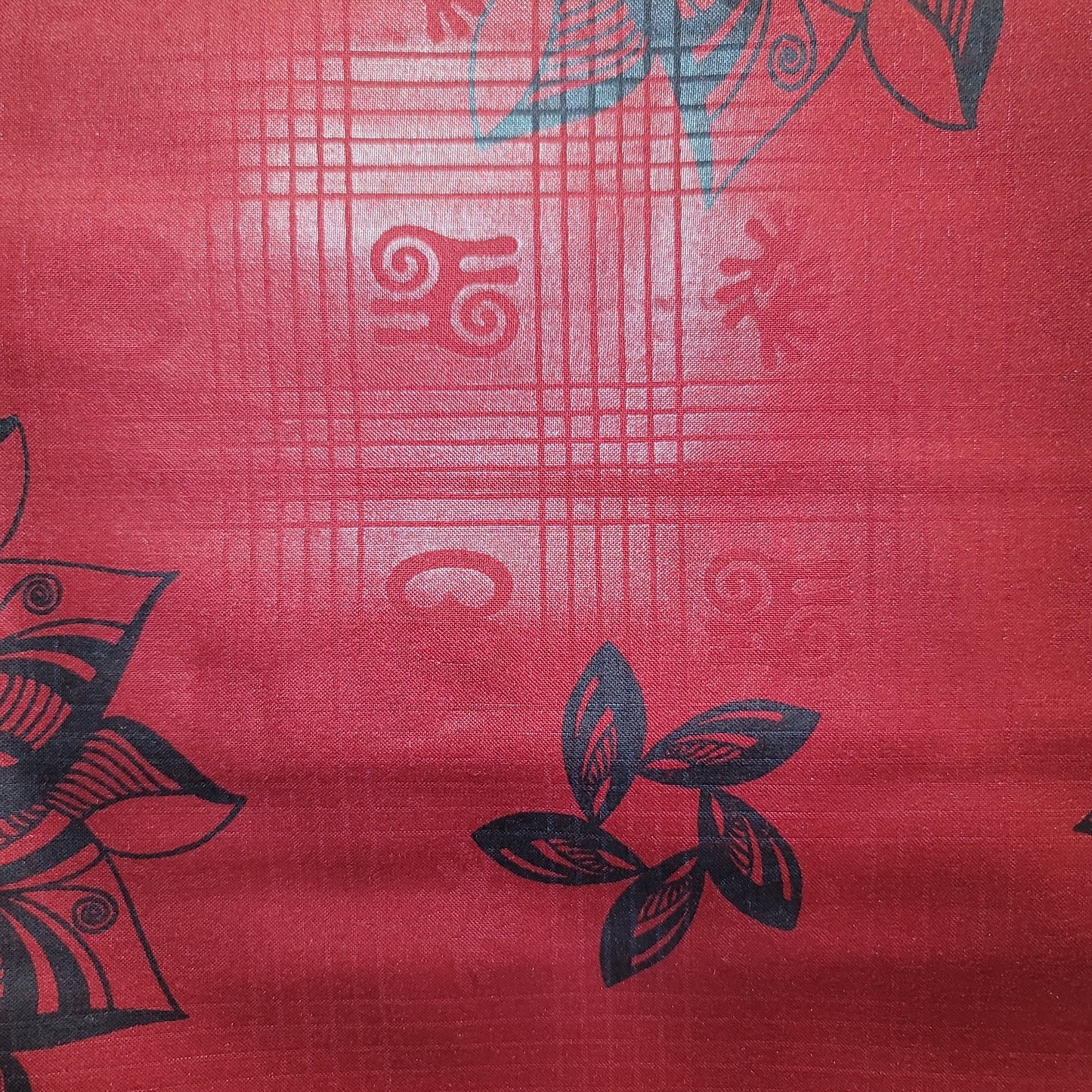 African Print Printex Ghana red 6 yards