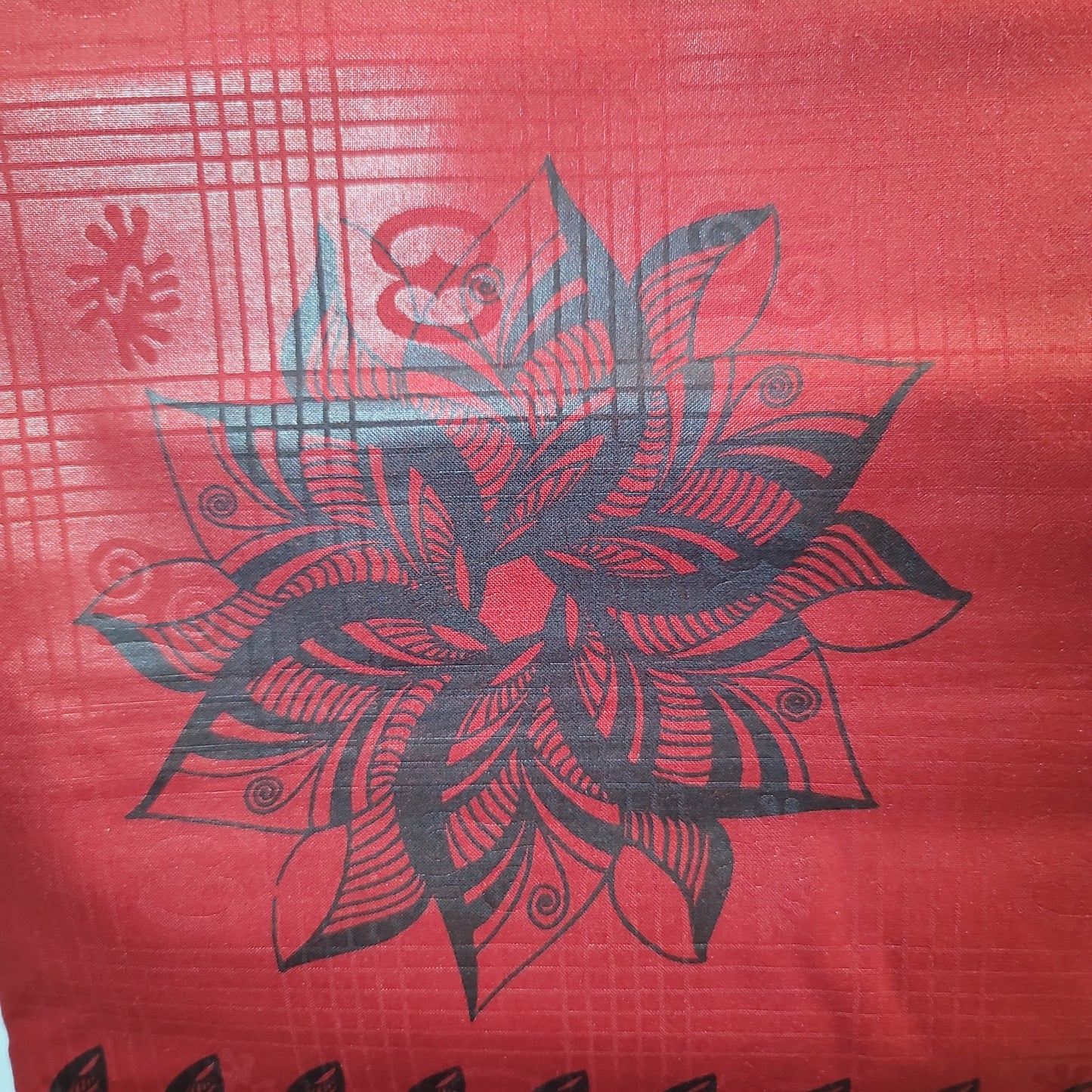 African Print Printex Ghana red 6 yards