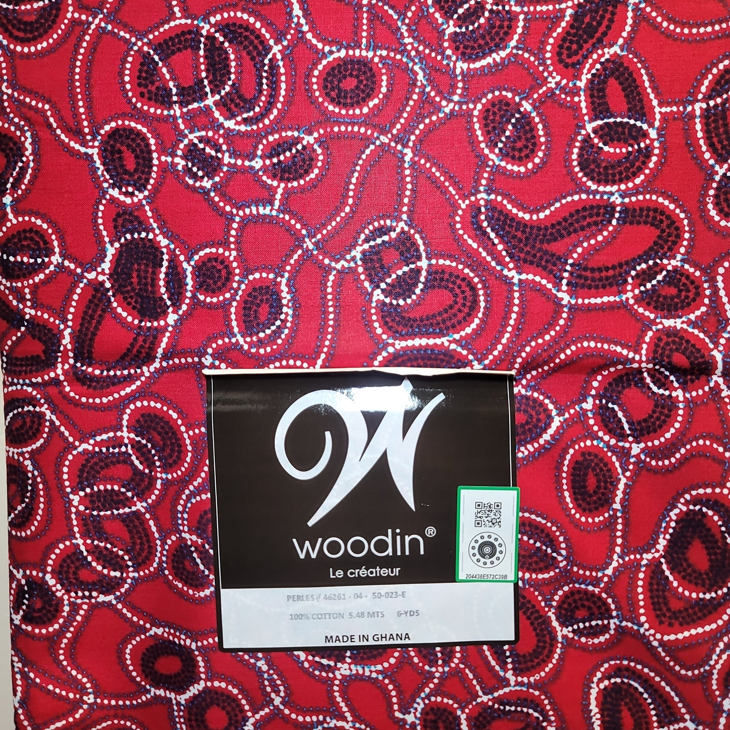 African Print Woodin Le Createur Perles 46261 6yrds 100%Cotton