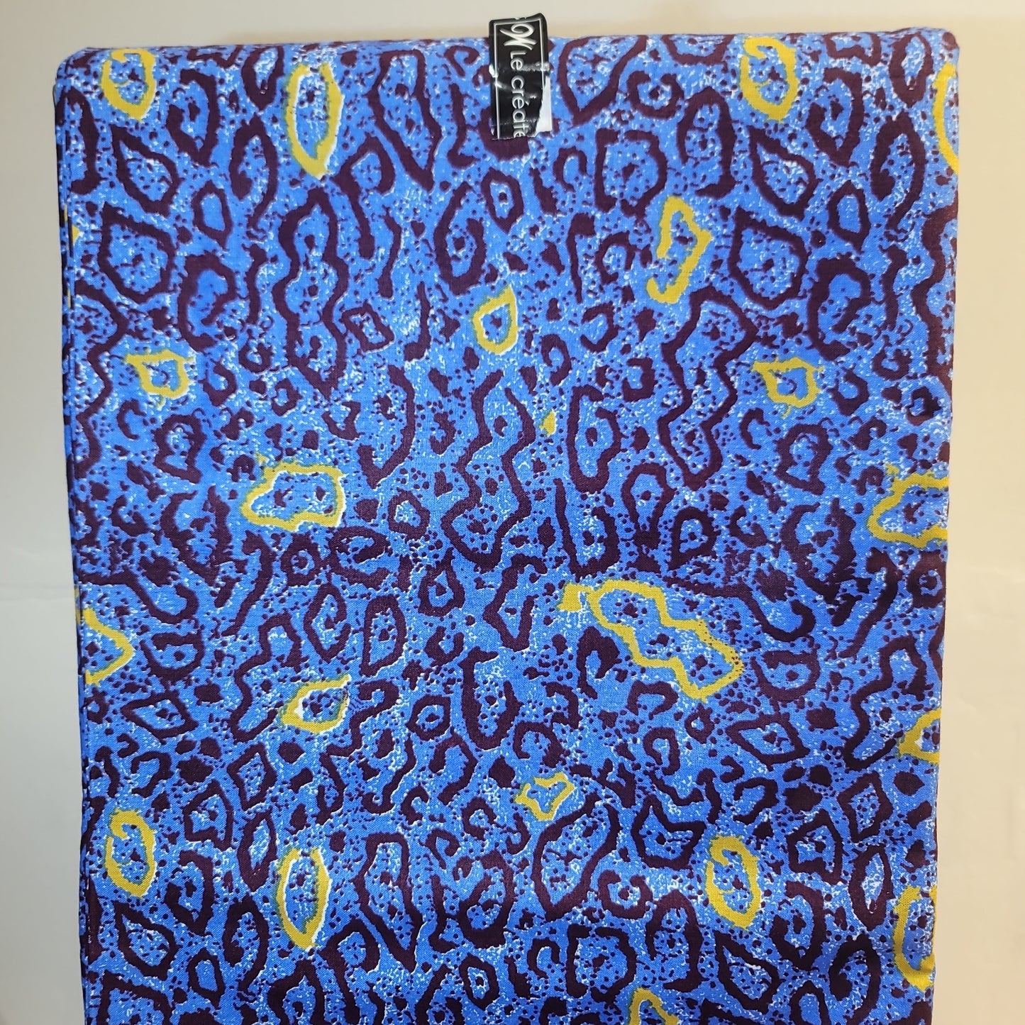 African Print Woodin Le Createur blue 6yrds 100% Cotton