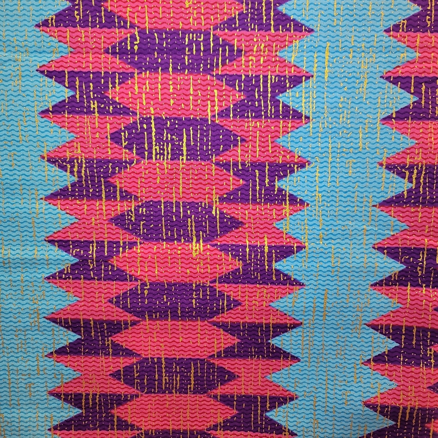 African Print VIP Fashion Kente gold 6 yards Blu pink 100% Cotton