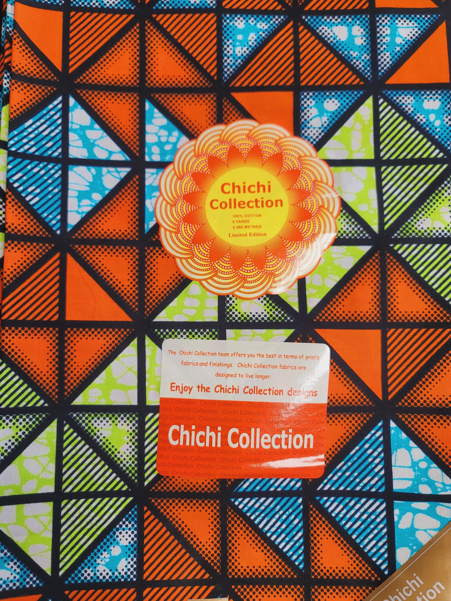 African Print ChiChi collection 6 yards 100% Cotton