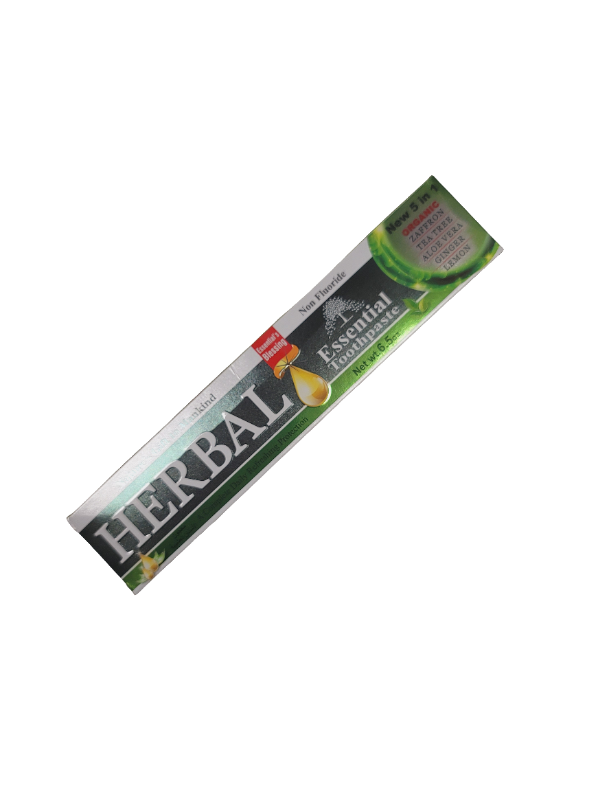 Essential Herbal toothpaste 6.05oz Organic Flouride free