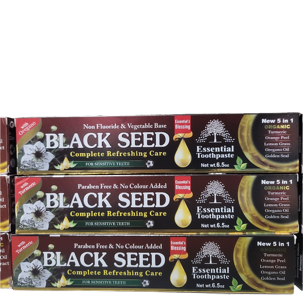 Essential Black seed toothpaste 6.05oz Organic Fluoride free