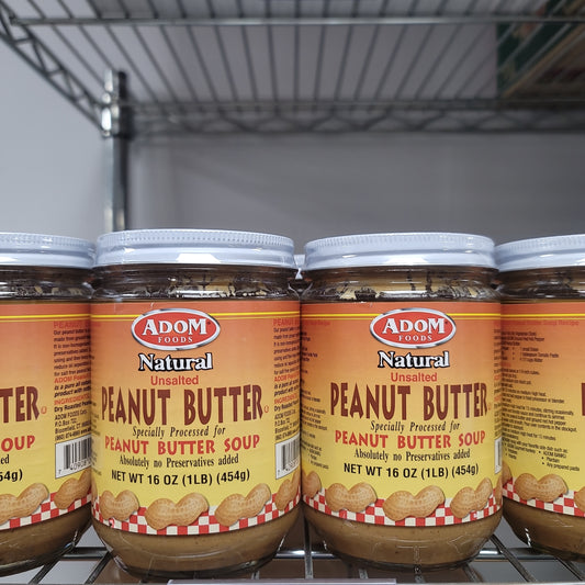 Adom foods peanut butter 16oz