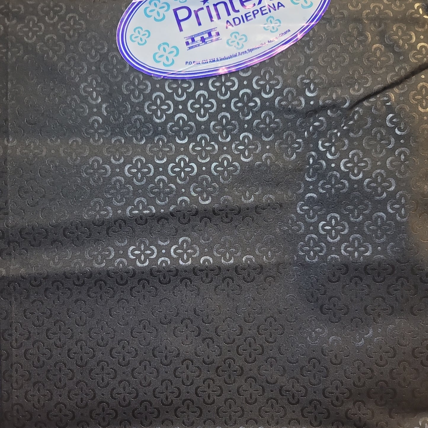African Print Printex Adiepena black 6 yards