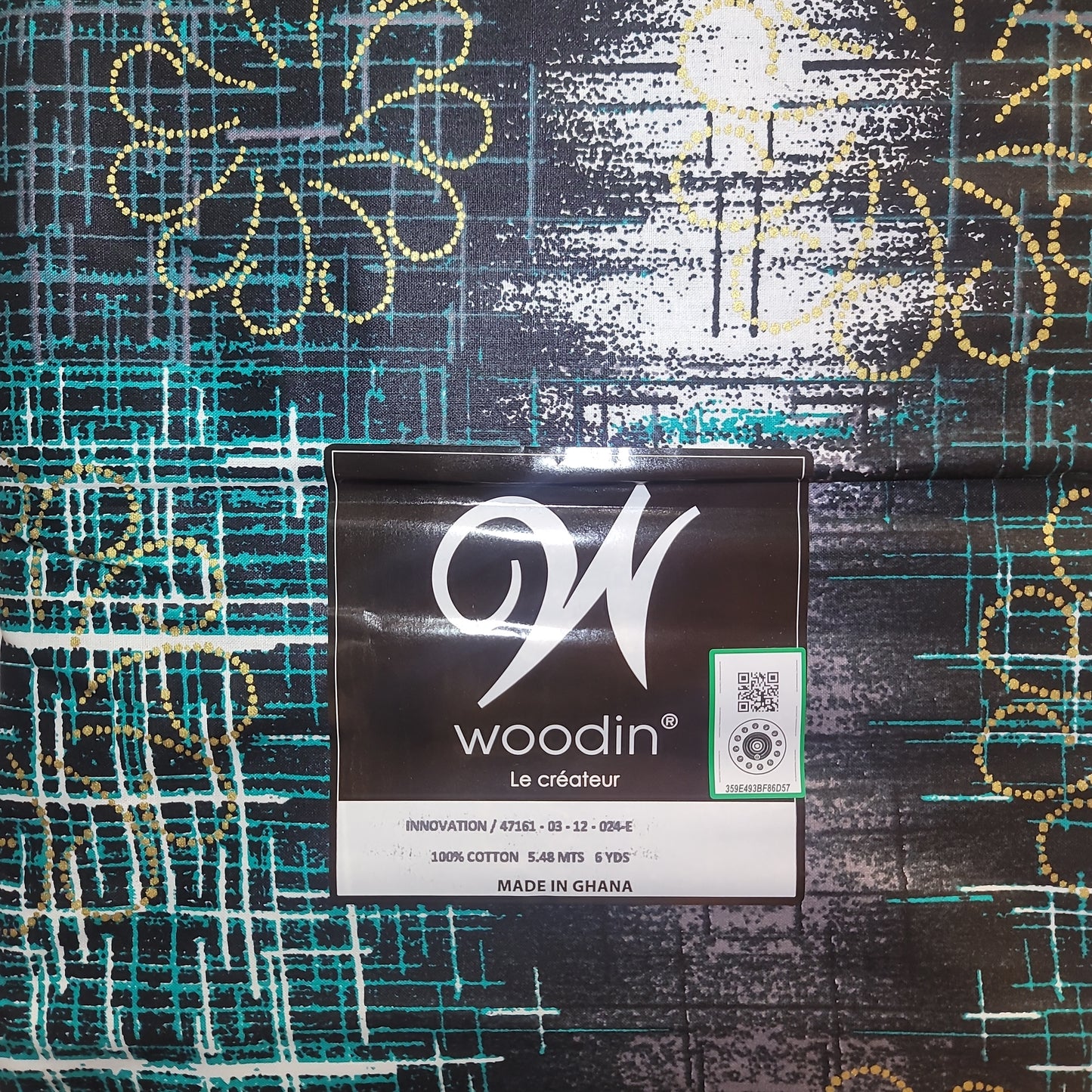 African Print Woodin Le Createur innovation 6yrds 100% Cotton
