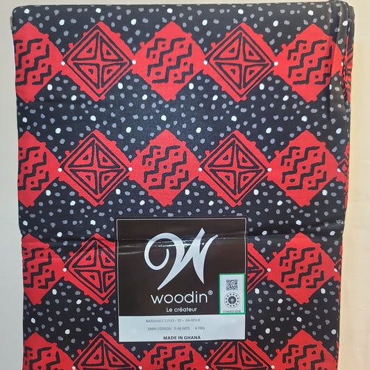 African Print Woodin Le Createur bassam 6yrds 100% Cotton