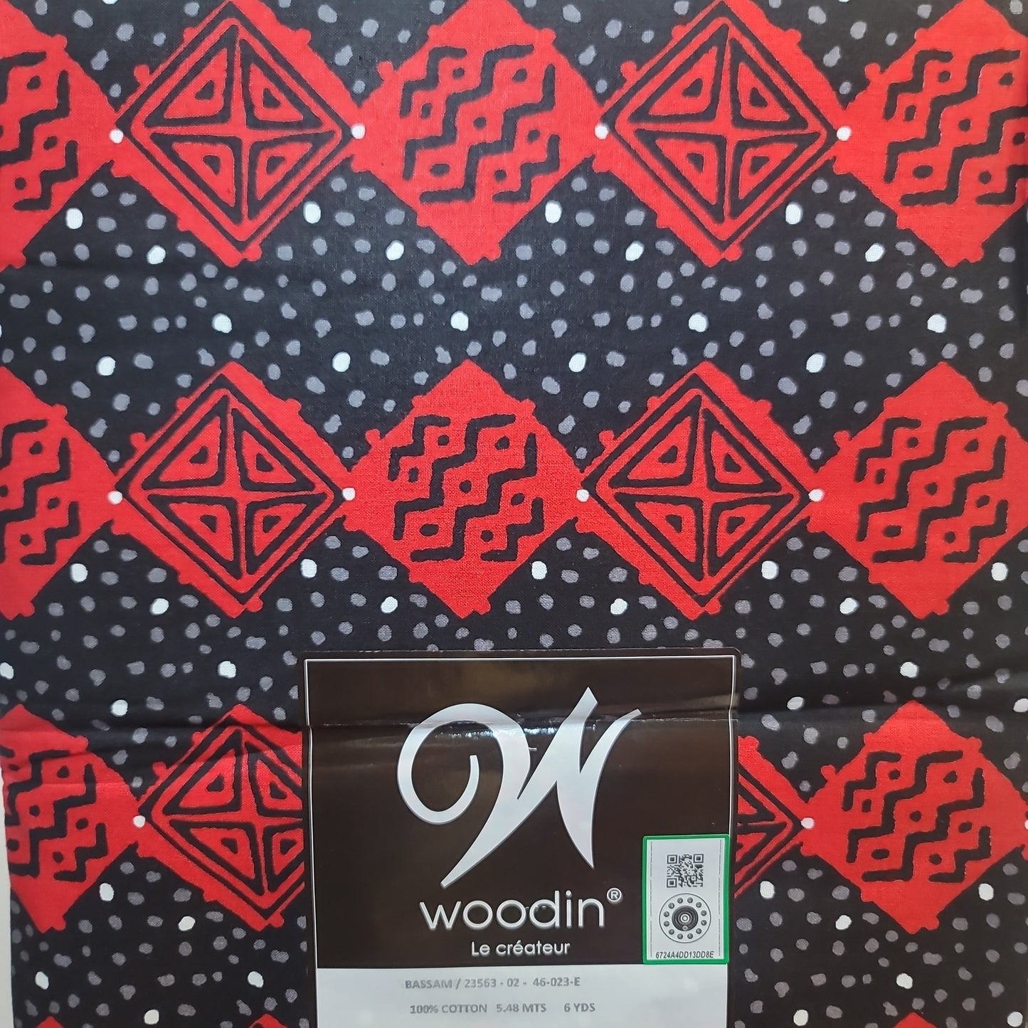 African Print Woodin Le Createur bassam 6yrds 100% Cotton