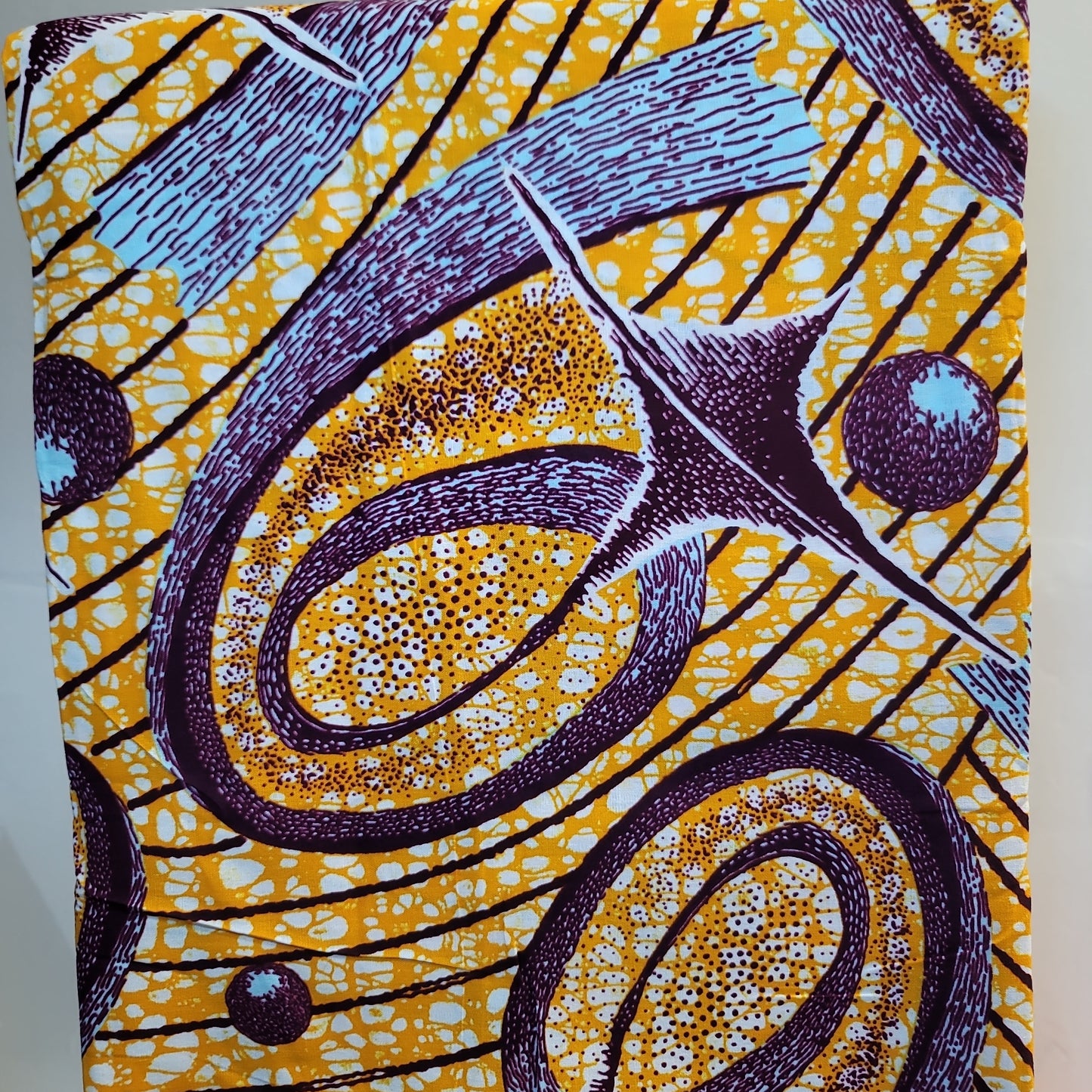 African Print Premium Olande block wax prints H214517 6 yards 100% Cotton