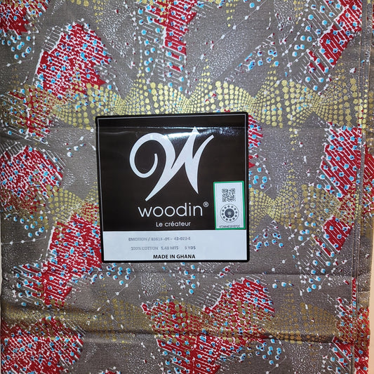 African Print Woodin Le Createur Emotion 83618-05 6yrds 100% Cotton