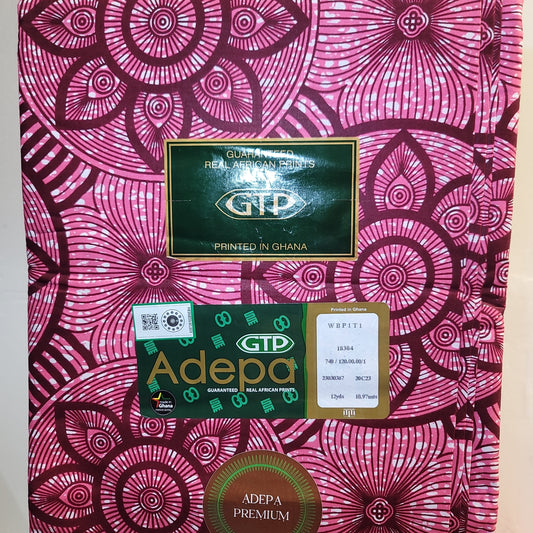 African print GTP Adepa 18304 6 yards 100% Cotton