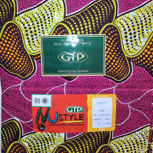 African Print GTP Nu Style 60886  6yards 100% Cotton