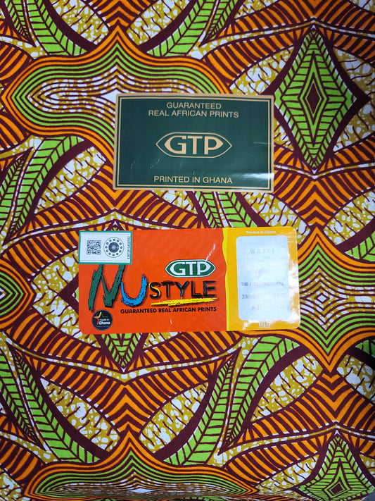 African Print GTP Nu Style  6yards 100% Cotton