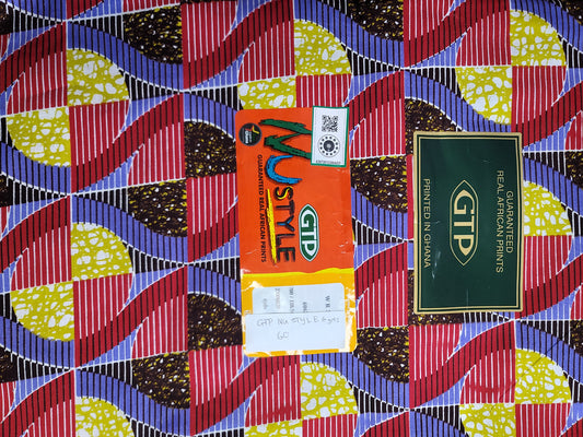 African Print GTP Nu Style  6yards 100% Cotton