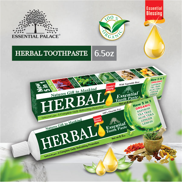 Essential Herbal toothpaste 6.05oz Organic Flouride free