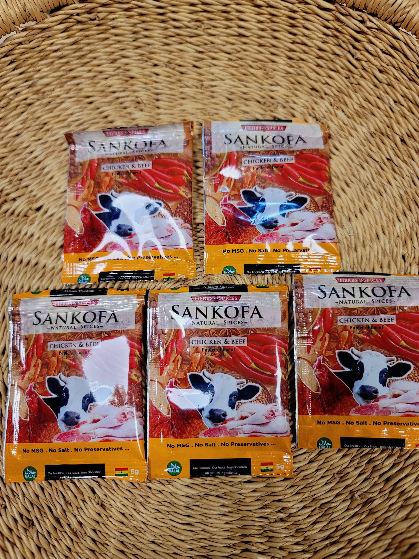 Sankofa Spice chicken & beef spice 1packet 5g
