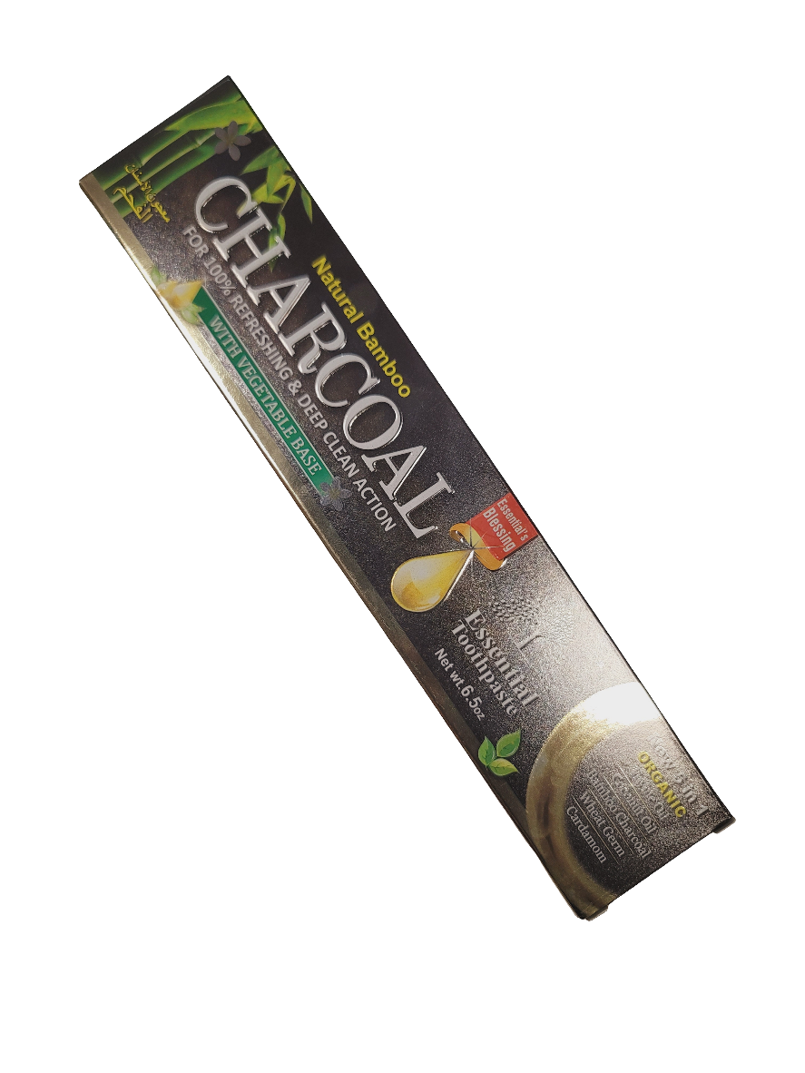Essential Charcoal toothpaste 6.05oz Organic fluoride free