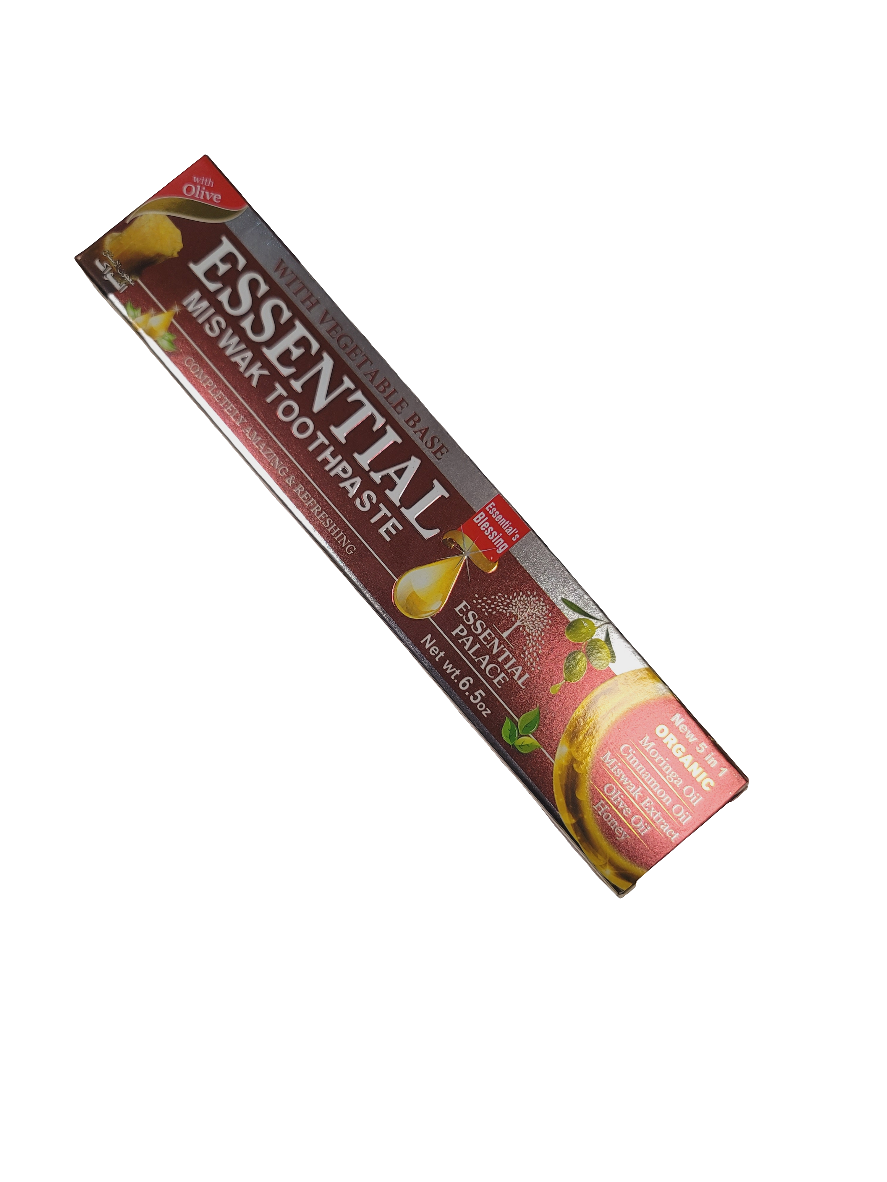 Essential miswak Honey Moringa toothpaste 6.05oz Organic Flouride free.