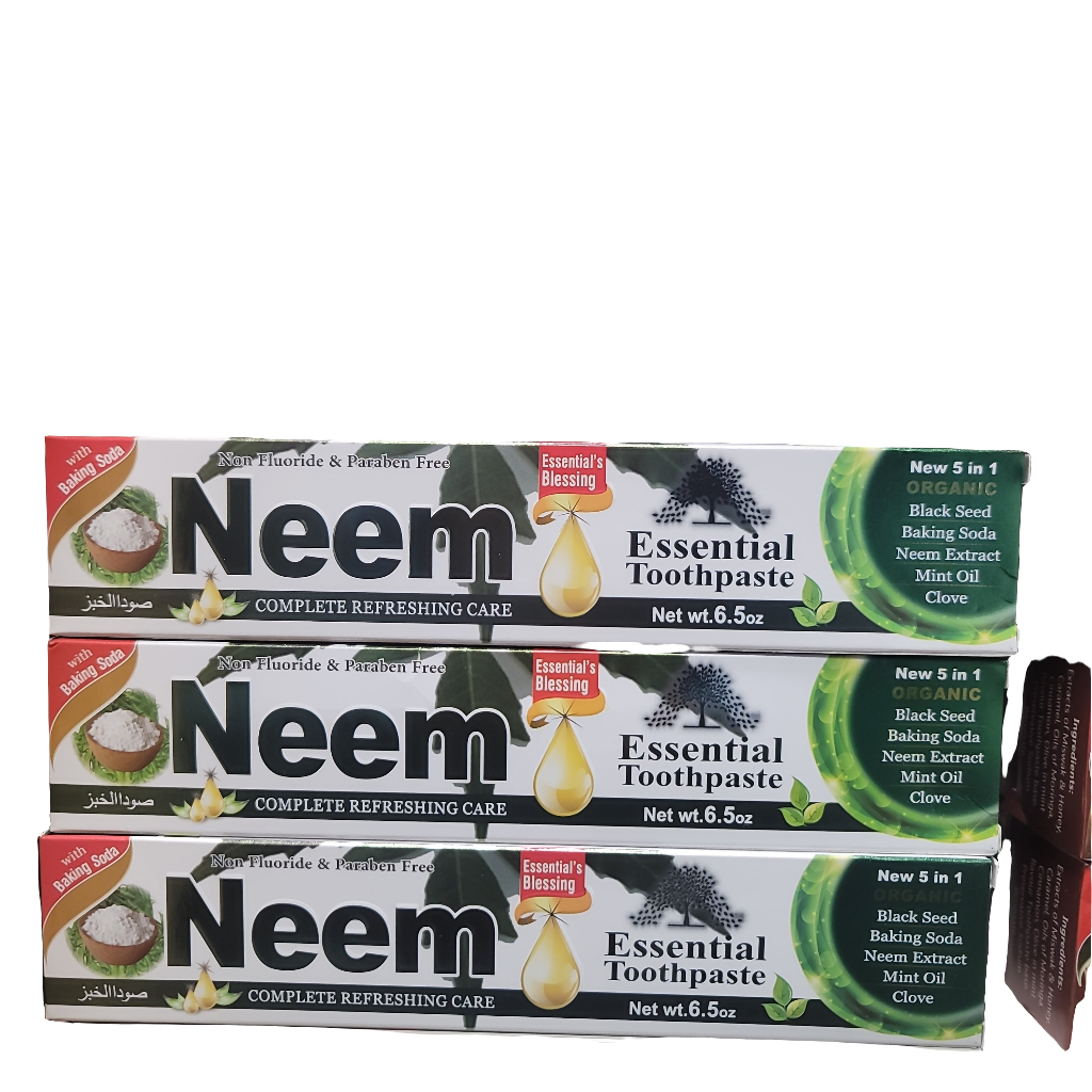 Essential Neem toothpaste 6.05oz Organic Flouride free