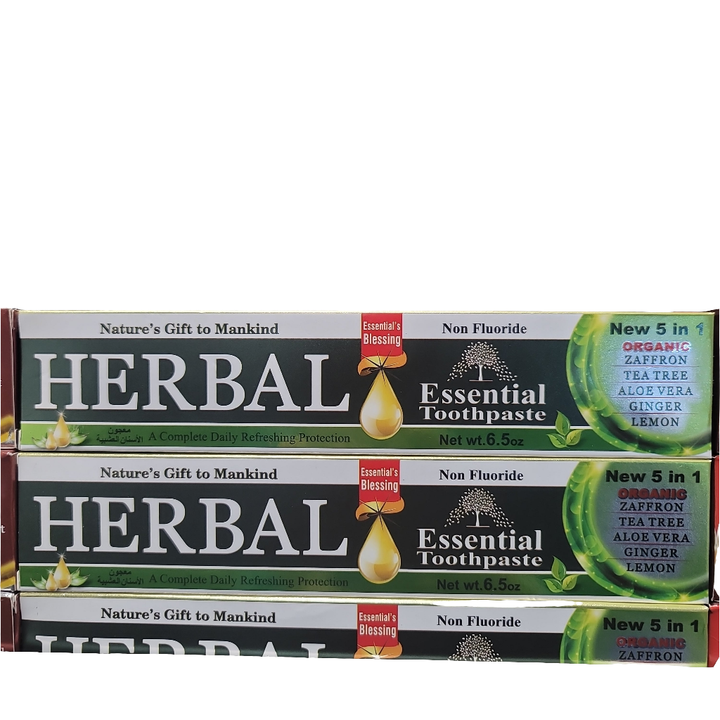 Essential Herbal toothpaste 6.05oz Organic Flouride free