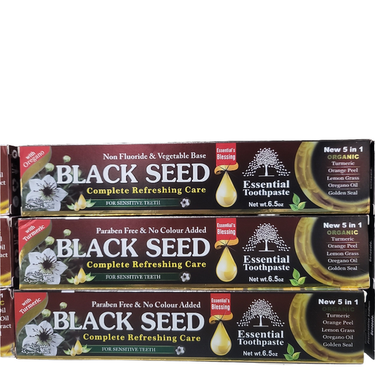 Essential Black seed toothpaste 6.05oz Organic Fluoride free